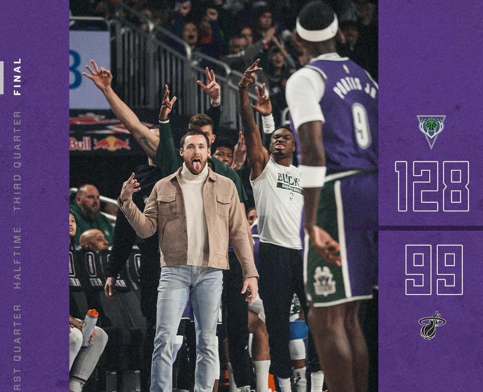 深圳队险胜热火，霍勒迪统治全场